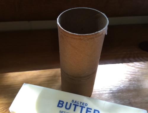 Butter wrappers & TP rolls …